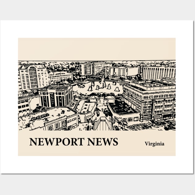 Newport News - Virginia Wall Art by Lakeric